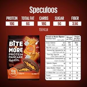 Bite More Protein Pancake 50 Gr x 12 Ad Speculoos