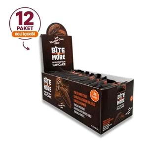 Bite More Protein Pancake 50 Gr x 12 Ad Double Çikolata