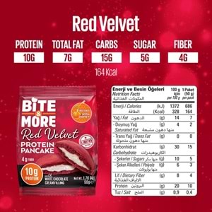Bite More Protein Pancake 50 Gr x 12 Ad Red Valvet