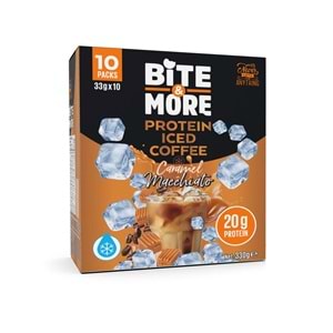 Bite More Proteinli Soğuk Kahve 33g x 10 adet Caramel Macchiato