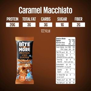 Bite More Proteinli Soğuk Kahve 33g x 10 adet Caramel Macchiato