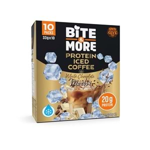 Bite More Proteinli Soğuk Kahve 33g x 10 adet White Chocolate Mocha