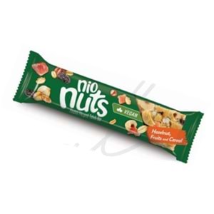 GRANIO NIO NUTS Fındıklı & Meyveli Tahıl bar 24 x 40 Gr