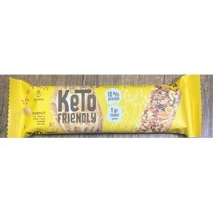 GRANIO Keto Frriendly Yer Fıstıklı Chia ve Keten Tohumlu Bar 24 x 40 Gr