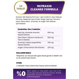 Nutraxin Cleanse Formula 7 Detox 14 Tablet