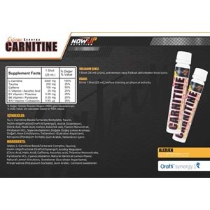 NOW UP L-CARNITINE 20 Ad. x 25 ML Limon