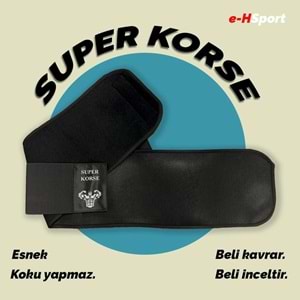 Lastikli Süper Korse - SİYAH - M