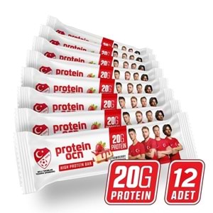 ProteinOcean High Protein Bar 12 Adet 50 gr Çilek Çheescake