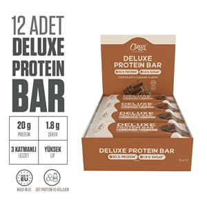 Clean Powders Deluxe Protein Bar 55 G x 12 ADET Çikolata Karamel