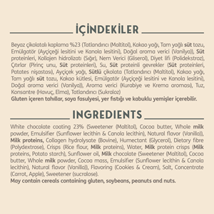 Clean Powders Deluxe Protein Bar 55 G x 1 ADET Beyaz Çikolata Kurabiye