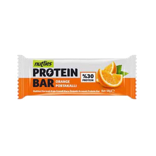 Nutties Protein bar Kakao Portakal 50 Gr 1 Ad.