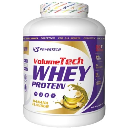 PowerTech VolumeTech Whey Protein 2400 Gr 60 Servis Muz Aromalı