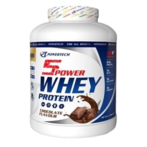 PowerTech 5Power Whey Protein 2160 Gr 72 Servis Çikolata Aromalı