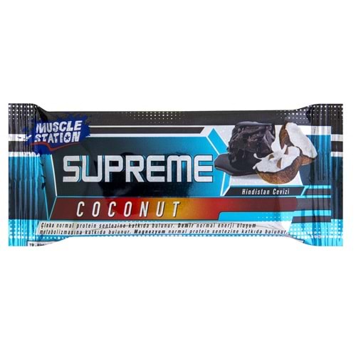 Muscle Station Supreme Protein Bar Dark Chocolate Coconut 40 Gr