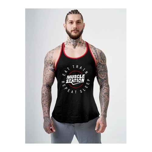 Muscle Station Antrenman Atlet SİYAH ETRS - XL