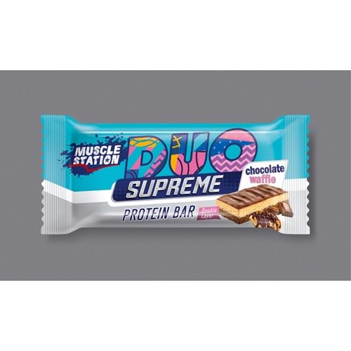 Muscle Station DUO Supreme Protein bar 35g Chocolate & Waffle