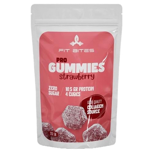 Fit Bites Pro Gummies Çilek Aromalı 232 gr