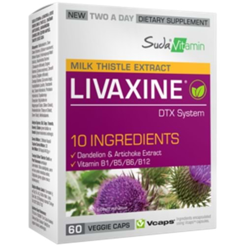 Suda Vitamin Livaxine Milk Thistle Extract 60 Veggie Kapsül