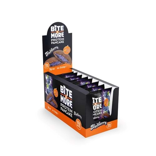 Bite More Protein Pancake 50 Gr x 12 Ad BlueBerry