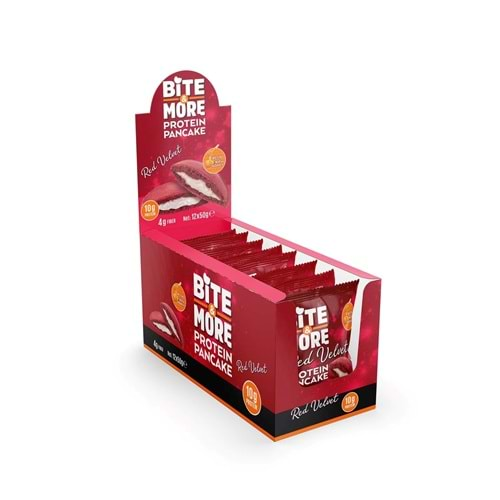 Bite More Protein Pancake 50 Gr x 12 Ad Red Valvet