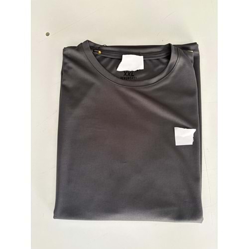 Polyester Suprem Sıfır kol T-shırt - GRİ - XL