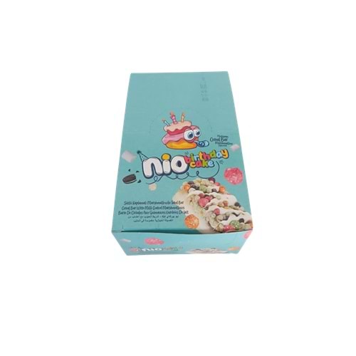 GRANIO NIO birthday cake Marshmallowlu Bar 24 x 40 Gr