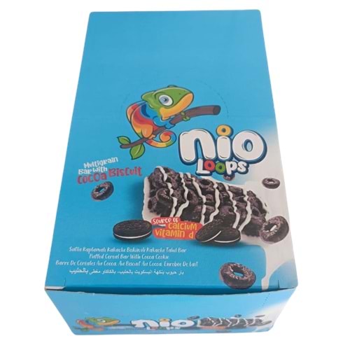 GRANIO NIO LoOps CoCoa biscuit Bar 24 x 40 Gr