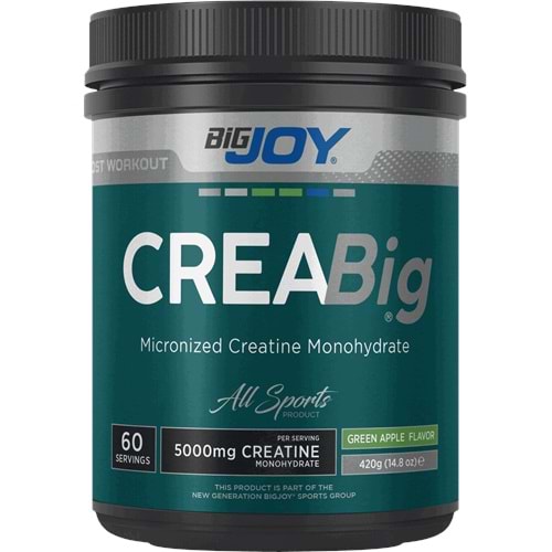 Bigjoy CreaBig Creatine Micronized 420 Gr Yeşil Elma