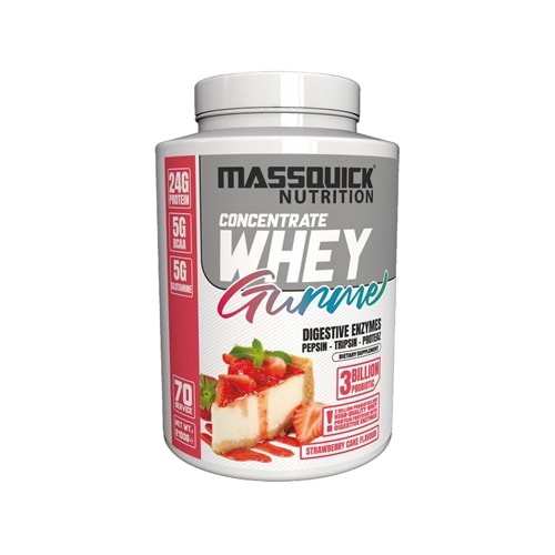 MassQuick Gurme Whey Çilek&Kek 2100 G 70 SERVİS