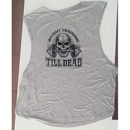 TILL DEAD Kolsuz Antrenman Atlet - GRİ - S