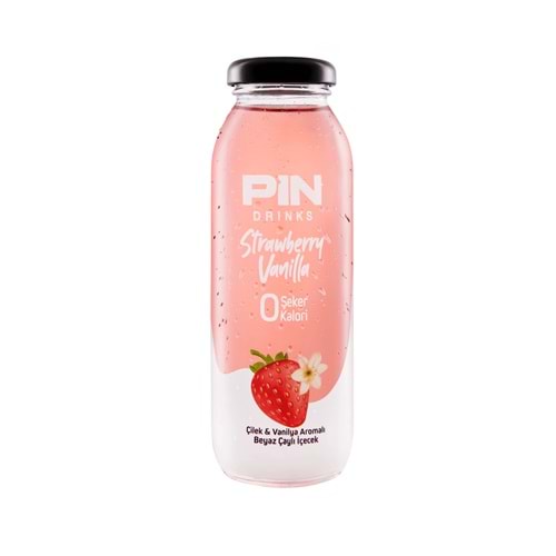 PİN İÇECEK ÇİLEK VANİLYA 250 ML CAM