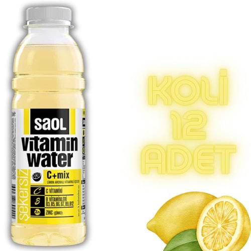 SAOL VİTAMİN WATER C+ MIX LİMON 500 ML