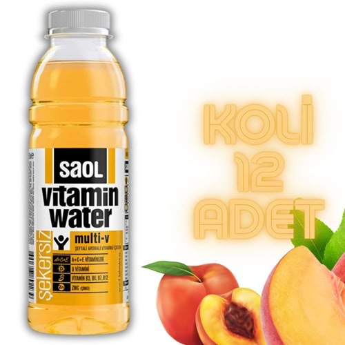 SAOL VİTAMİN WATER MULTI-V ŞEFTALİ 500 ML