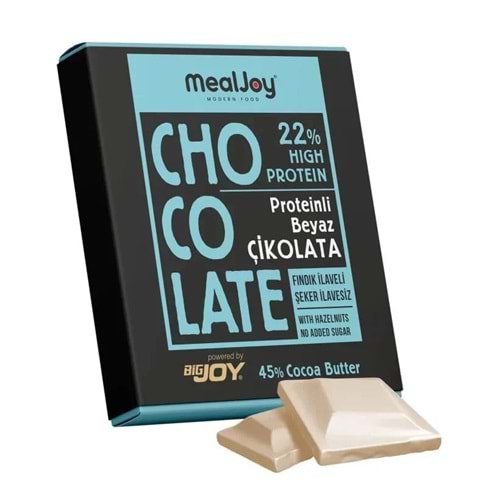 Mealjoy Protein Chocolate Beyaz 40g x 1 Adet