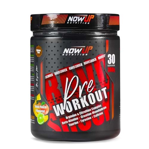 NOW UP RAVO SHOCK Karışık Meyve 360 G