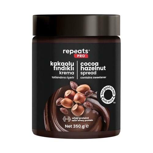 repeats Yüksek Proteinli Kakaolu Fındık Kreması 350gr