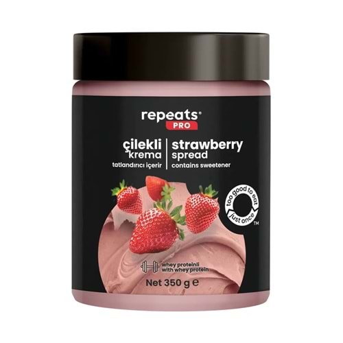 repeats Yüksek Proteinli Çilekli Krema 350gr