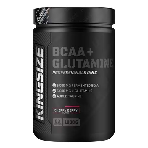 Kingsize Nutrition BCAA + Glutamine Powder Kırmızı Meyveler 1000 G