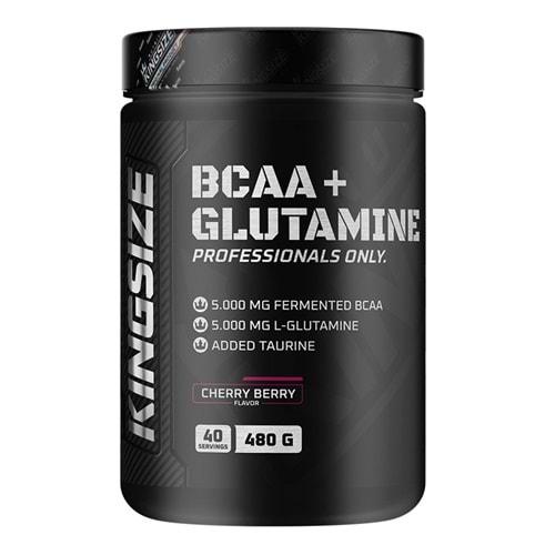 Kingsize Nutrition BCAA + Glutamine Powder Kırmızı Meyveler 480 G