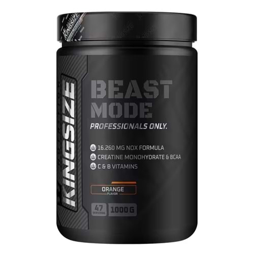 Kingsize Nutrition Beast Mode Portakal 1000 G