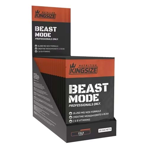 Kingsize Nutrition Beast Mode Kola 20 Saşe