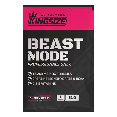 Kingsize Nutrition Beast Mode Kırmızı Meyveler 21 G