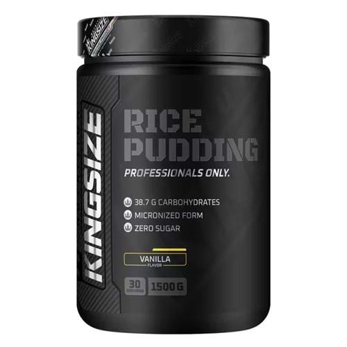 Kingsize Nutrition Rice Pudding Vanilya 1500 G