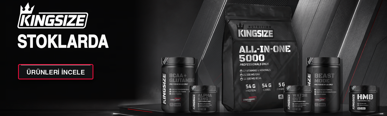 Kingsize Nutrition sporcu besinleri yakında stoklarda
