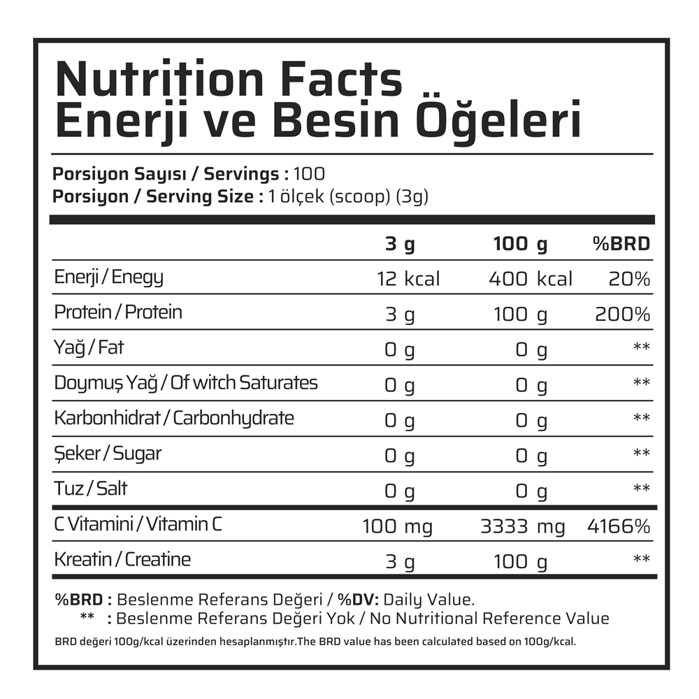 Muscle Food Creatine Monohydrate 300 G Aromasız