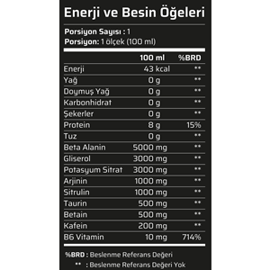 Muscle Food Pre Raptor Preworkout 100 ML 20 Adet Vişne ve Karpuz