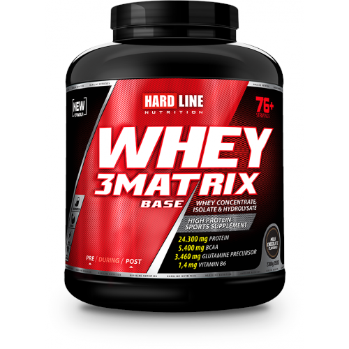 HardLine Whey3Matrix BASE 2300 Gr Çikolata