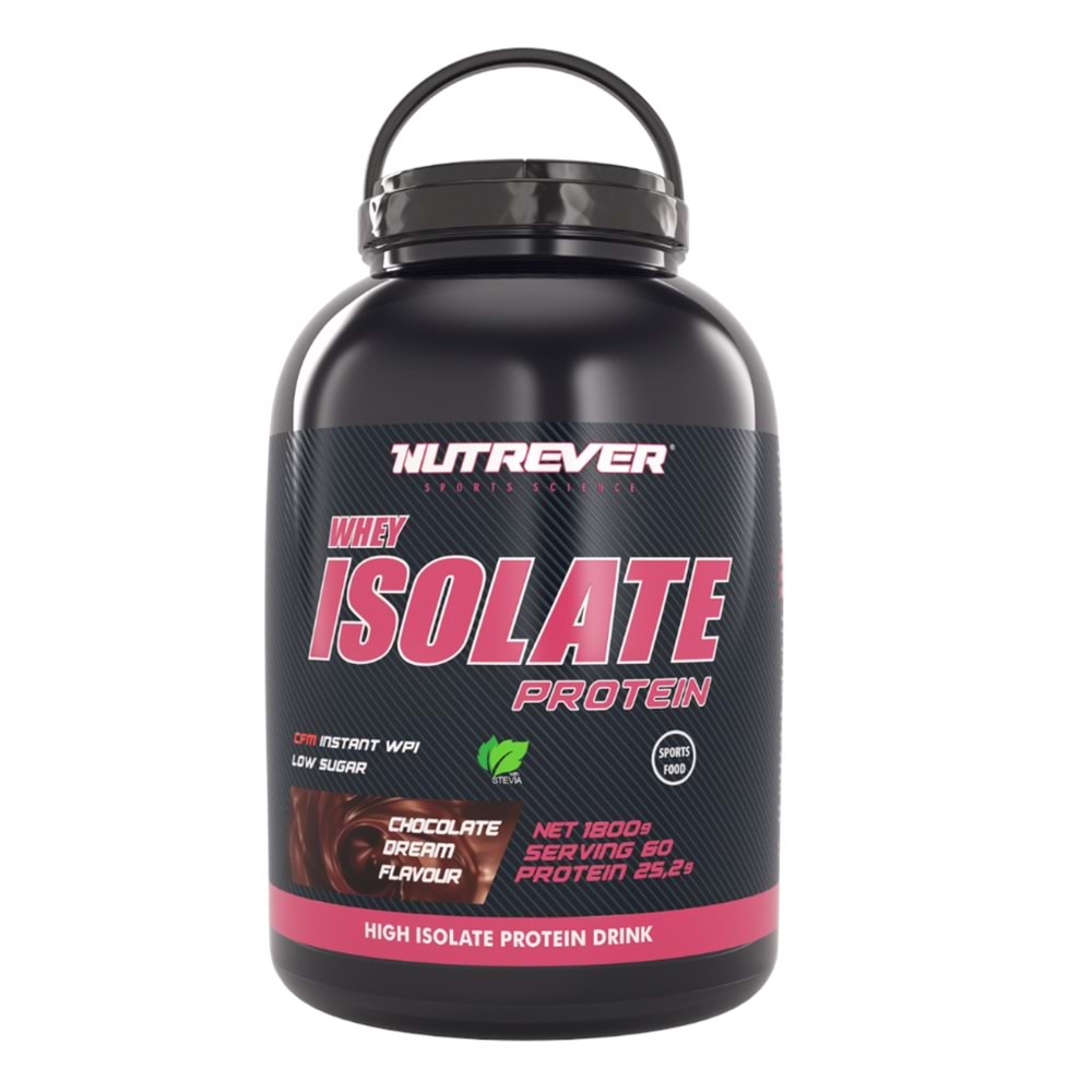 Nutrever Whey Isolate 1800 Gr Çikolata