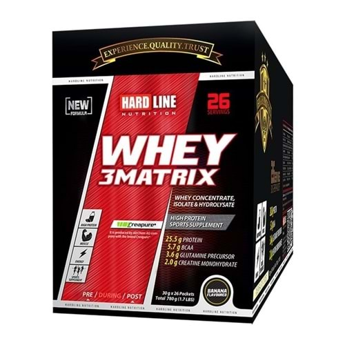 HardLine Whey3Matrix 26 Saşe Muz