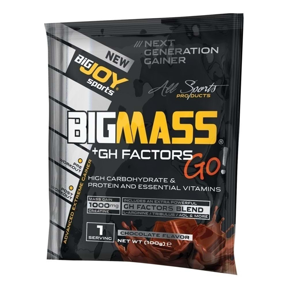 Bigjoy BigMass Gh+Factors Go 1Ad. 100 Gr Çikolata